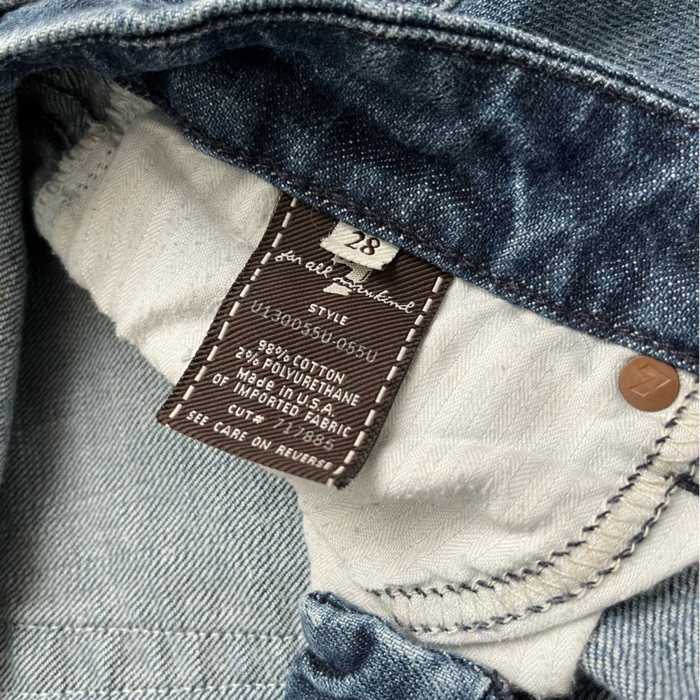 7 for All Mankind A pocket 28 Dark Blue - Picture 5 of 8